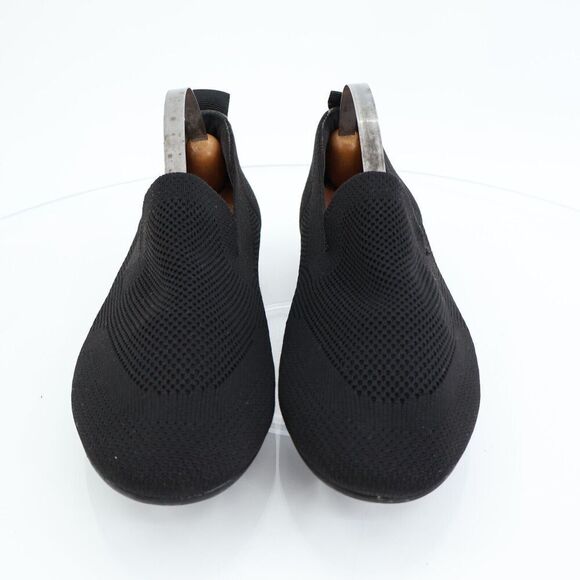 FitFlop Allegro Shoes 7 Loafer Black Textile Knit Slip On Ballet Flats - Picture 3 of 11